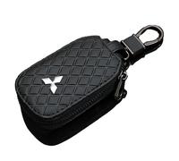 LGFDC Car Key Cases for Mitsubishi L200 Ⅳ Double Cab 2010-2015, Key Bag Keychain Leather Key Case Wallet Pouch Bag Key Organizer Keyring Car Key Case Holder Key Pouch