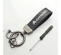 LGFDC Car Keychain Keyring for Citroen DS 3 I 2009-2014, Key Chain Ring Clip for VehiclesKey Card Holder Fob Holder Gift Keyfob Car Accessories,Carbon fiber pattern