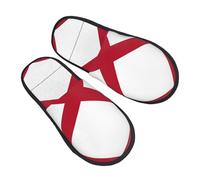 LGHDFYO Alabama State Flag printing Trendy Winter Furry Slippers for Adult Indoor Use,Warm Comfy Shoes for Home Office Daily Wear
