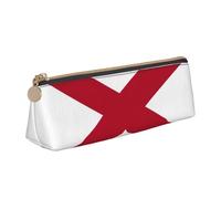 LGHDFYO Alabama State Flag Triangular Pencil Case,Pencils Pouch Large Capacity For Men And Women Artists Home Office, White, One Size, Fashion