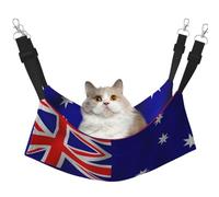 LGHDFYO Australian Flag Cat Hammock for Hanging Pet Hammock Bed Adjustable,Puppy,Rabbits,Small Animals