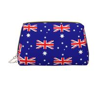 LGHDFYO Australian Flag Toiletry Travel Bag, Portable Cosmetic Organizer For Women, On-The-Go, White, One Size