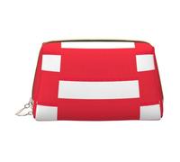 LGHDFYO Austrian Flag Toiletry Travel Bag, Portable Cosmetic Organizer For Women, On-The-Go, White, One Size