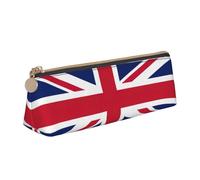 LGHDFYO British Flag Triangular Pencil Case,Pencils Pouch Large Capacity For Men And Women Artists Home Office, White, One Size, Fashion