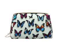 LGHDFYO Butterfly And Cello Toiletry Travel Bag, Portable Cosmetic Organizer For Women, On-The-Go, White, One Size