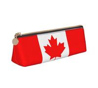 LGHDFYO Canadian Flag Triangular Pencil Case,Pencils Pouch Large Capacity For Men And Women Artists Home Office, White, One Size, Fashion