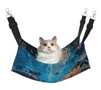 LGHDFYO Coral Reef Cat Hammock for Hanging Pet Hammock Bed Adjustable,Puppy,Rabbits,Small Animals