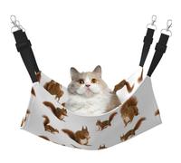 LGHDFYO Cute Squirrel Cat Hammock for Hanging Pet Hammock Bed Adjustable,Puppy,Rabbits,Small Animals