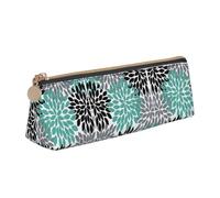 LGHDFYO Dahlia Flower Triangular Pencil Case,Pencils Pouch Large Capacity For Men And Women Artists Home Office, White, One Size, Fashion
