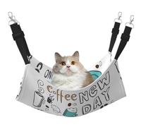 LGHDFYO Delicious Coffee Cat Hammock for Hanging Pet Hammock Bed Adjustable,Puppy,Rabbits,Small Animals