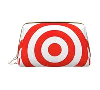 LGHDFYO Design Target Toiletry Travel Bag, Portable Cosmetic Organizer For Women, On-The-Go, White, One Size