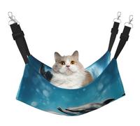 LGHDFYO Dolphins in Love Cat Hammock for Hanging Pet Hammock Bed Adjustable,Puppy,Rabbits,Small Animals