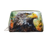 LGHDFYO Eagle Toiletry Travel Bag, Portable Cosmetic Organizer For Women, On-The-Go, White, One Size