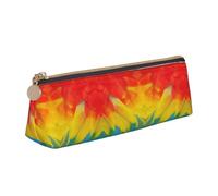 LGHDFYO Fantastic Parrot Feather Triangular Pencil Case,Pencils Pouch Large Capacity For Men And Women Artists Home Office, White, One Size, Fashion