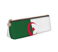 LGHDFYO Flag Of Algeria Triangular Pencil Case,Pencils Pouch Large Capacity For Men And Women Artists Home Office
