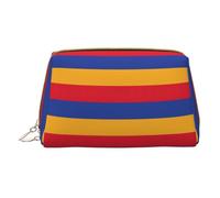 LGHDFYO Flag Of Armenia Toiletry Travel Bag, Portable Cosmetic Organizer For Women, On-The-Go, White, One Size