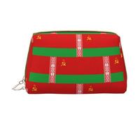 LGHDFYO Flag Of Belarus Toiletry Travel Bag, Portable Cosmetic Organizer For Women, On-The-Go, White, One Size