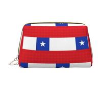 LGHDFYO Flag Of Chile Toiletry Travel Bag, Portable Cosmetic Organizer For Women, On-The-Go, White, One Size