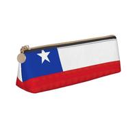 LGHDFYO Flag Of Chile Triangular Pencil Case,Pencils Pouch Large Capacity For Men And Women Artists Home Office, White, One Size, Fashion