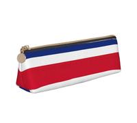 LGHDFYO Flag Of Costa Rica Triangular Pencil Case,Pencils Pouch Large Capacity For Men And Women Artists Home Office, White, One Size, Fashion
