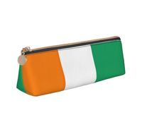 LGHDFYO Flag Of Cote D'Ivoire Triangular Pencil Case,Pencils Pouch Large Capacity For Men And Women Artists Home Office, White, One Size, Fashion