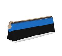 LGHDFYO Flag Of Estonia Triangular Pencil Case,Pencils Pouch Large Capacity For Men And Women Artists Home Office, White, One Size, Fashion