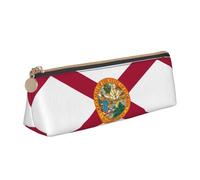 LGHDFYO Flag Of Florida Triangular Pencil Case,Pencils Pouch Large Capacity For Men And Women Artists Home Office, White, One Size, Fashion