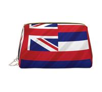 LGHDFYO Flag Of Hawaii American Toiletry Travel Bag, Portable Cosmetic Organizer For Women, On-The-Go, White, One Size