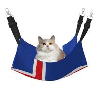 LGHDFYO Flag of Iceland Cat Hammock for Hanging Pet Hammock Bed Adjustable,Puppy,Rabbits,Small Animals