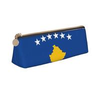 LGHDFYO Flag Of Kosovo Triangular Pencil Case,Pencils Pouch Large Capacity For Men And Women Artists Home Office, White, One Size, Fashion