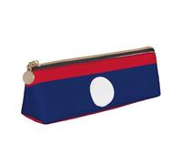 LGHDFYO Flag Of Laos Triangular Pencil Case,Pencils Pouch Large Capacity For Men And Women Artists Home Office, White, One Size, Fashion