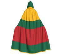 LGHDFYO Flag Of Lithuania Printing Halloween Cloak,Adult Carnival Party Supplies,Ideal For Cosplay Stage Events,Masquerade