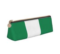 LGHDFYO Flag Of Nigeria Triangular Pencil Case,Pencils Pouch Large Capacity For Men And Women Artists Home Office, White, One Size, Fashion