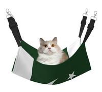 LGHDFYO Flag of Pakistan Cat Hammock for Hanging Pet Hammock Bed Adjustable,Puppy,Rabbits,Small Animals