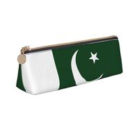 LGHDFYO Flag Of Pakistan Triangular Pencil Case,Pencils Pouch Large Capacity For Men And Women Artists Home Office, White, One Size, Fashion