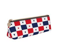 LGHDFYO Flag Of Panama Triangular Pencil Case,Pencils Pouch Large Capacity For Men And Women Artists Home Office, White, One Size, Fashion