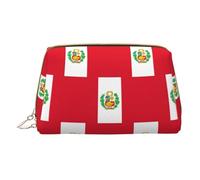 LGHDFYO Flag Of Peru Toiletry Travel Bag, Portable Cosmetic Organizer For Women, On-The-Go, White, One Size