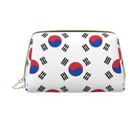 LGHDFYO Flag Of Republic Of Korea Toiletry Travel Bag, Portable Cosmetic Organizer For Women, On-The-Go, White, One Size
