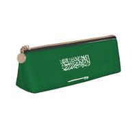 LGHDFYO Flag Of Saudi Arabia Triangular Pencil Case,Pencils Pouch Large Capacity For Men And Women Artists Home Office, White, One Size, Fashion