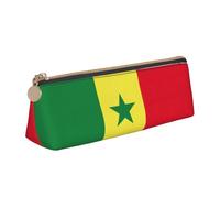 LGHDFYO Flag Of Senegal Triangular Pencil Case,Pencils Pouch Large Capacity For Men And Women Artists Home Office, White, One Size, Fashion
