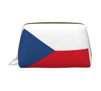 LGHDFYO Flag Of The Czech Republic Toiletry Travel Bag, Portable Cosmetic Organizer For Women, On-The-Go, White, One Size