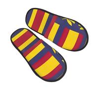 LGHDFYO Flag of the Kingdom of Hawaii printing Trendy Winter Furry Slippers for Adult Indoor Use,Warm Comfy Shoes for Home Office Daily Wear