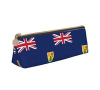 LGHDFYO Flag Of The Turks And Caicos Islands Triangular Pencil Case,Pencils Pouch Large Capacity For Men And Women Artists Home Office, White, One Size, Fashion