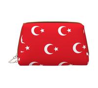 LGHDFYO Flag Of Turkey Toiletry Travel Bag, Portable Cosmetic Organizer For Women, On-The-Go, White, One Size