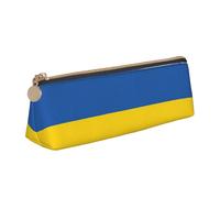 LGHDFYO Flag Of Ukraine Triangular Pencil Case,Pencils Pouch Large Capacity For Men And Women Artists Home Office, White, One Size, Fashion