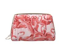 LGHDFYO Flamingo Toiletry Travel Bag, Portable Cosmetic Organizer For Women, On-The-Go, White, One Size