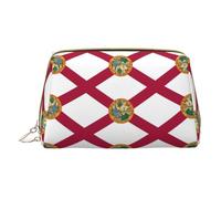 LGHDFYO Florida State Flag Toiletry Travel Bag, Portable Cosmetic Organizer For Women, On-The-Go, White, One Size