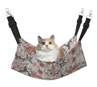 LGHDFYO Flower Paris Eiffel Tower Cat Hammock for Hanging Pet Hammock Bed Adjustable,Puppy,Rabbits,Small Animals