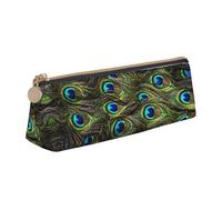 LGHDFYO Fresh Peacock Triangular Pencil Case,Pencils Pouch Large Capacity For Men And Women Artists Home Office, White, One Size, Fashion