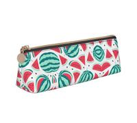 LGHDFYO Fruits Watermelon Triangular Pencil Case,Pencils Pouch Large Capacity For Men And Women Artists Home Office, White, One Size, Fashion